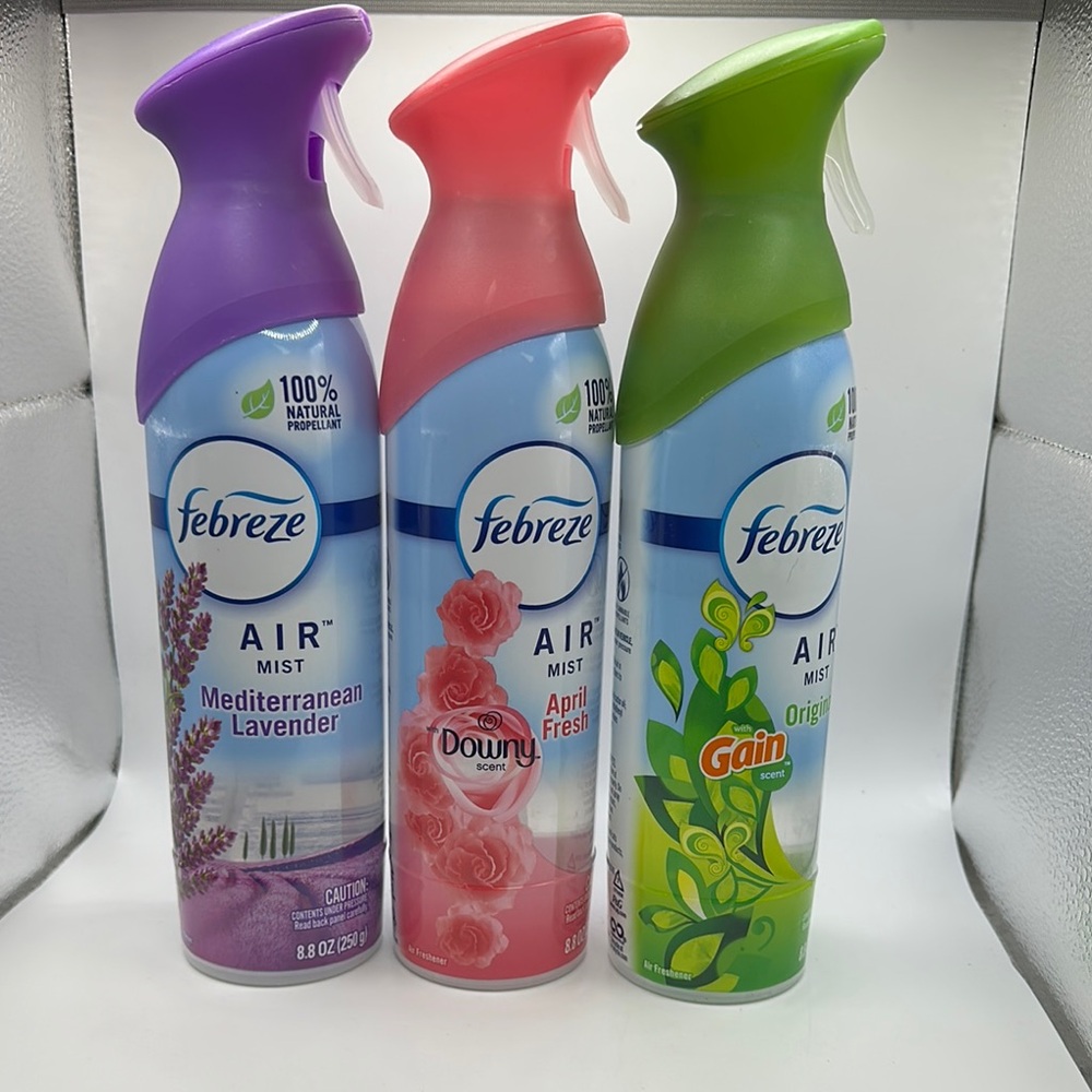 Febreze Air Mist Trio - Lavender, Pink, Green